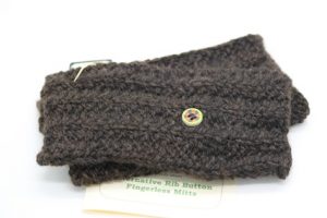 Alternative Rib Button Fingerless Mitts
