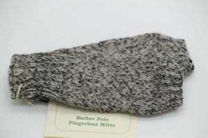 Barber Pole Fingerless Mitts